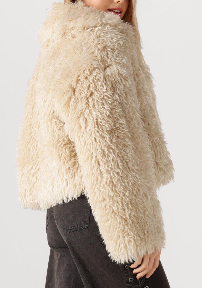 beige second female teddy jas ophie jacket