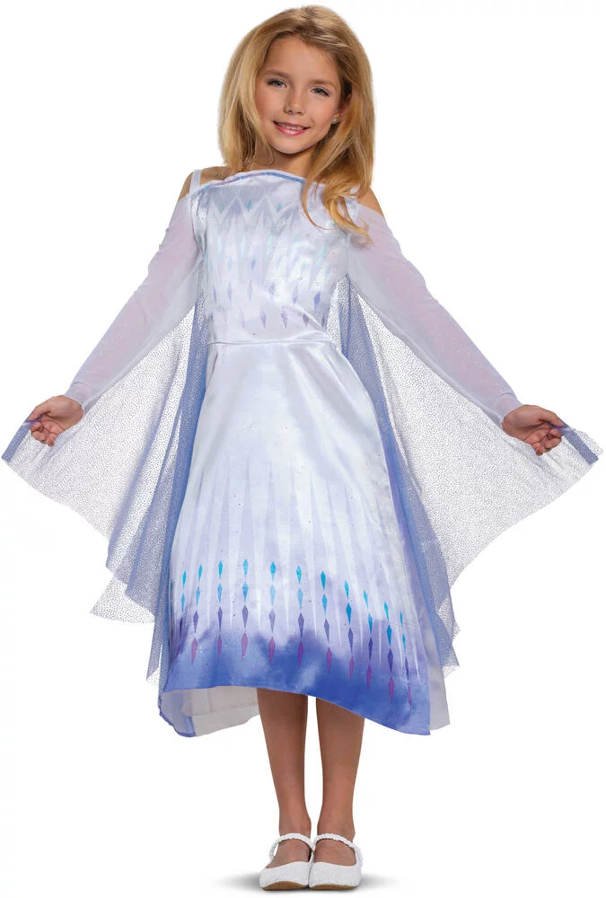 DISNEY PRINCESSES LA REINE DES NEIGES - ELSA SNOW QUEEN DEGUISEMENT TAILLE 7-8 ANS