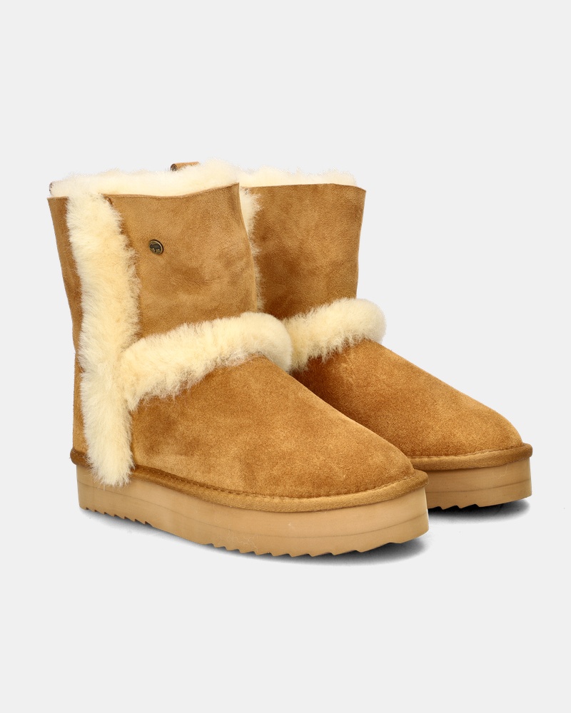 Warmbat Australia Kangaroo Plateau Gevoerde boots  - cognac