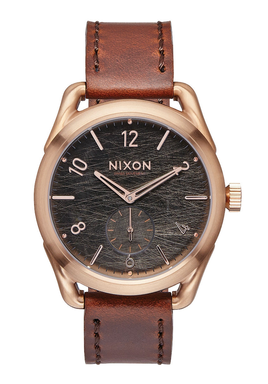 Nixon The C39 Leather Rose Gold / Brown A4591890