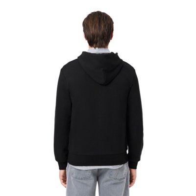 Sweatshirt zippé à capuche homme en coton LACOSTE