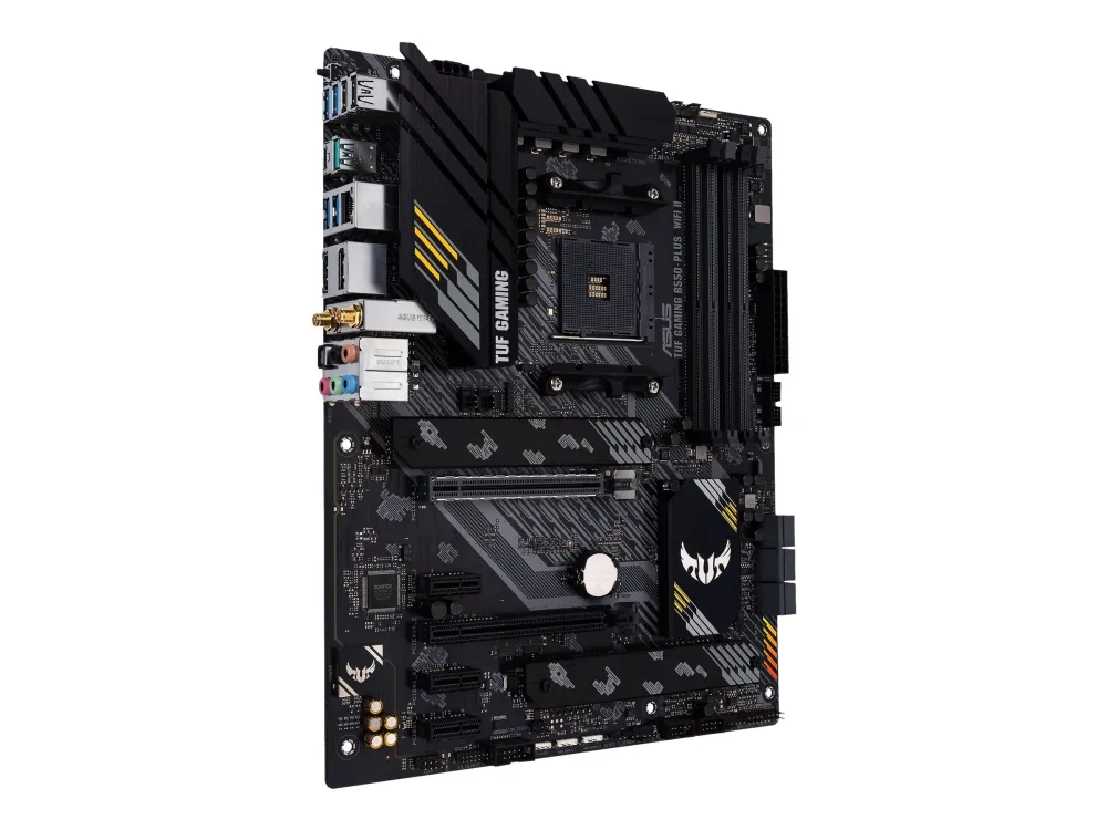ASUS TUF GAMING B550-PLUS WIFI II - Bundkort - ATX - Socket AM4 - AMD B550 Chipset - USB-C Gen2, USB 3.2 Gen 1, USB 3.2 Gen 2 - 2.5 Gigabit LAN, Wi-Fi 6, Bluetooth - onboard grafik (CPU påkrævet) - HD Audio (8-kanaler)