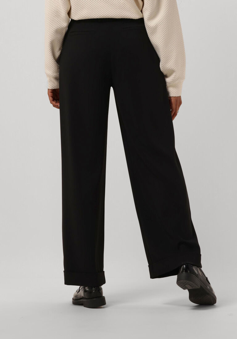 VANILIA zwarte vanilia pantalon crepe tailored wide leg