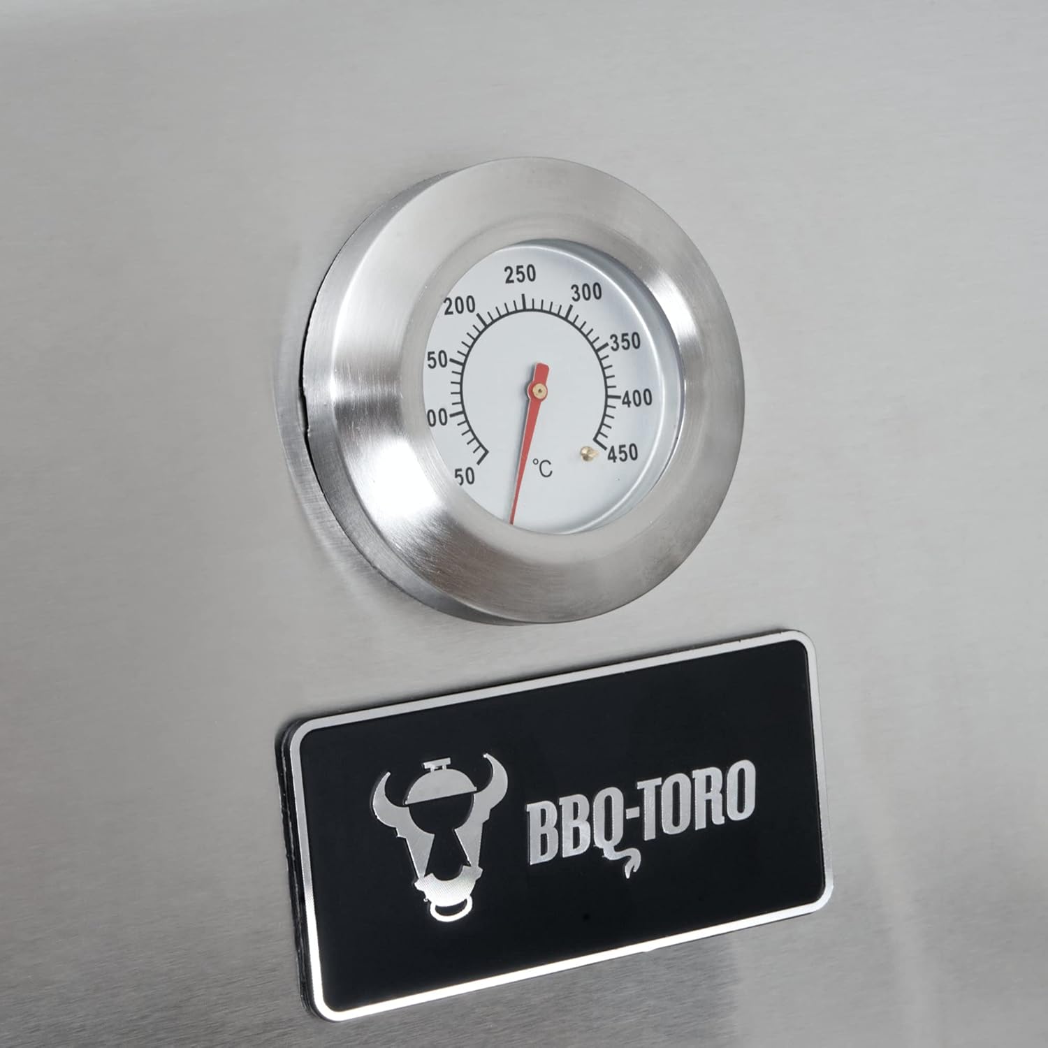 BBQ-Toro Premium Gasgrill 4 Brenner mit seitlicher Kochstelle und Backburner | 4+1+1 Gasgrill | 4 Brenner 1 Seitenbrenner 1 Infrarotbrenner | Edelstahl BBQ Grill mit Seitenbrenner und Backburner