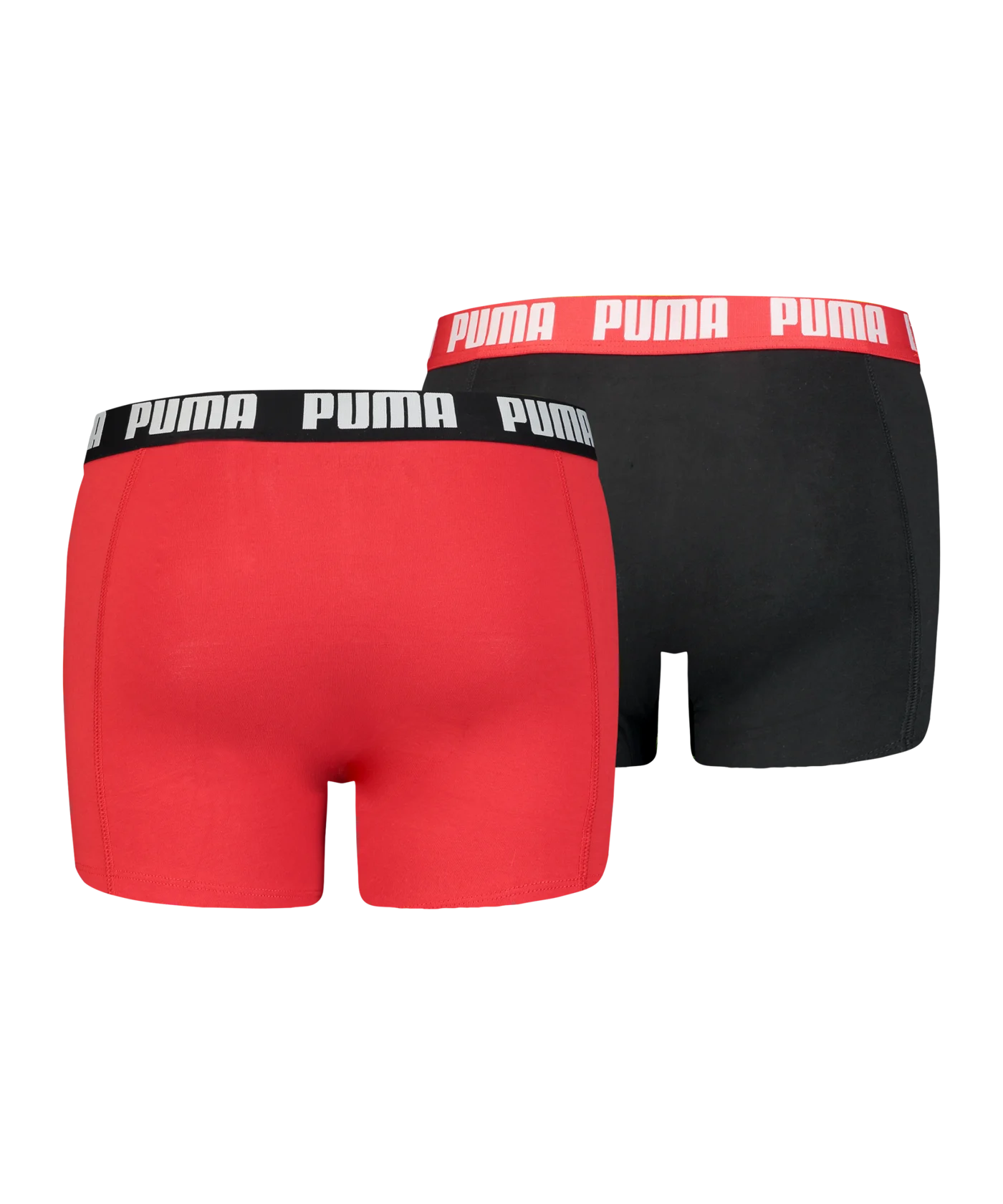 PUMA Basic Boxer 2er Pack Rot Schwarz F786
