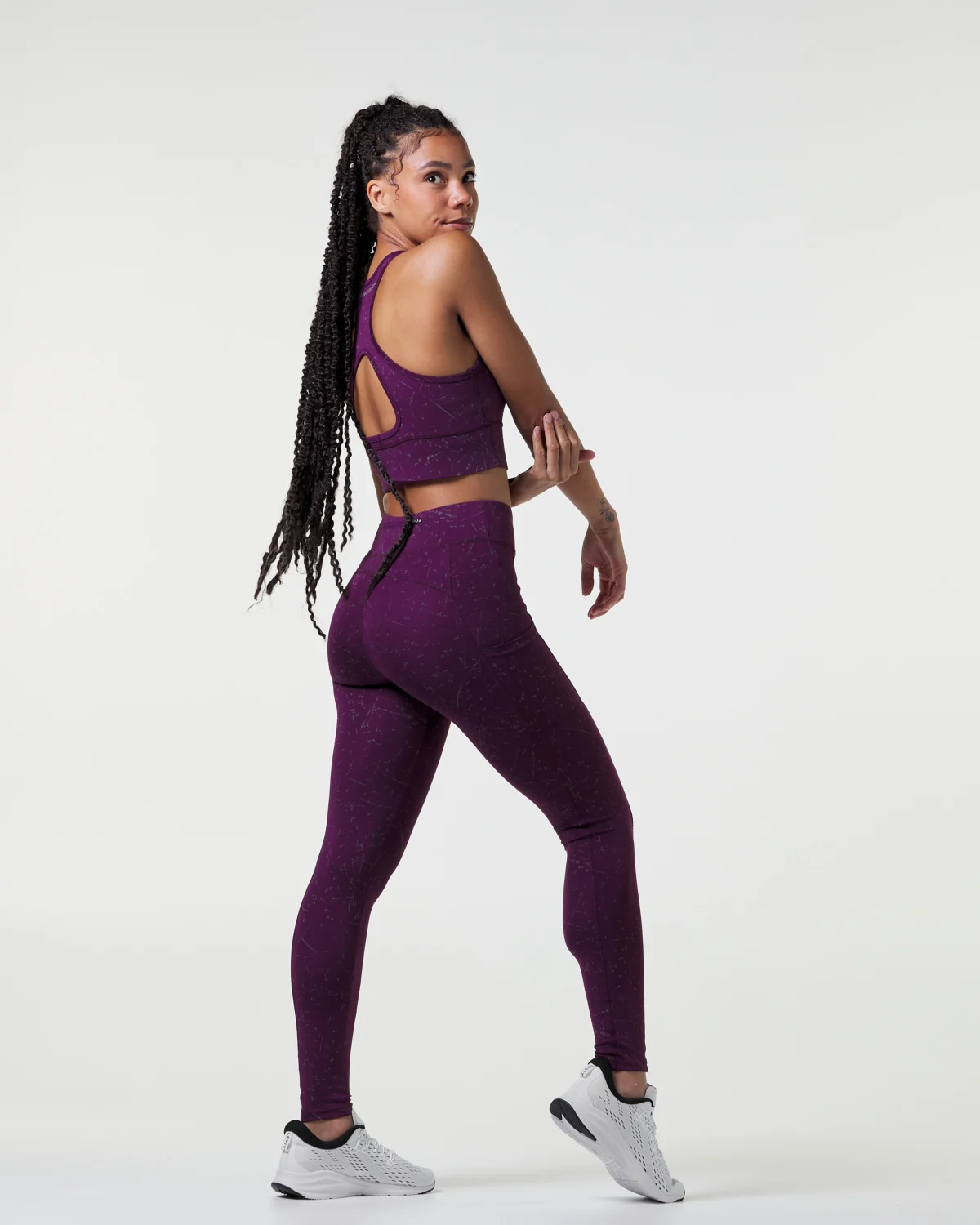 LEVITY Zodiac Reflective Tights Optic Stardust