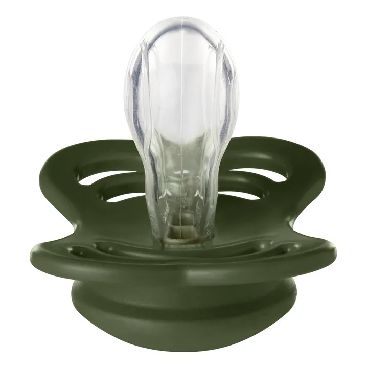 Bibs Tétines en silicone Supreme - Set de 2 | Vert foncé