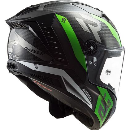 Casque LS2 FF805 THUNDER CARBON - SUPRA - Noir / Vert