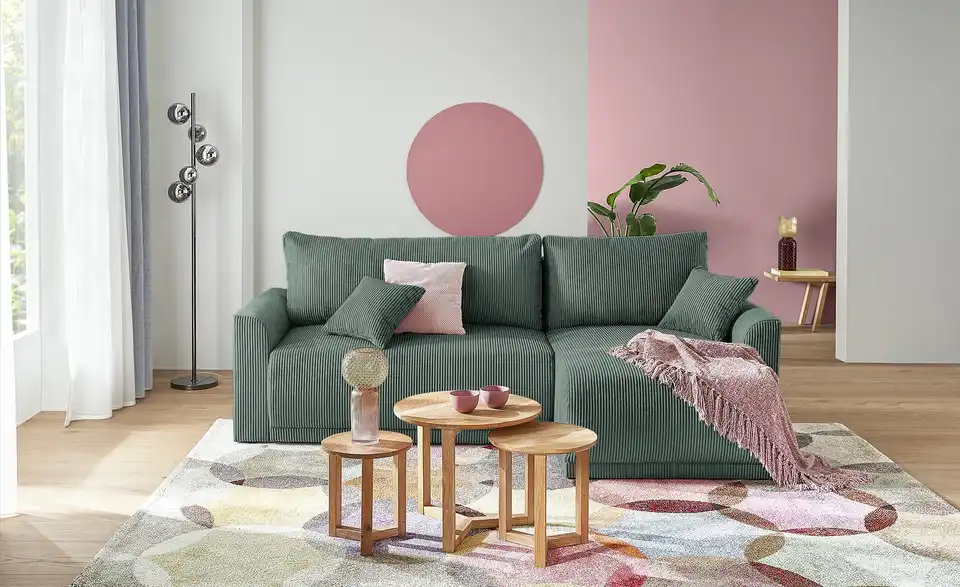 Ecksofa Malyn Grün rechts