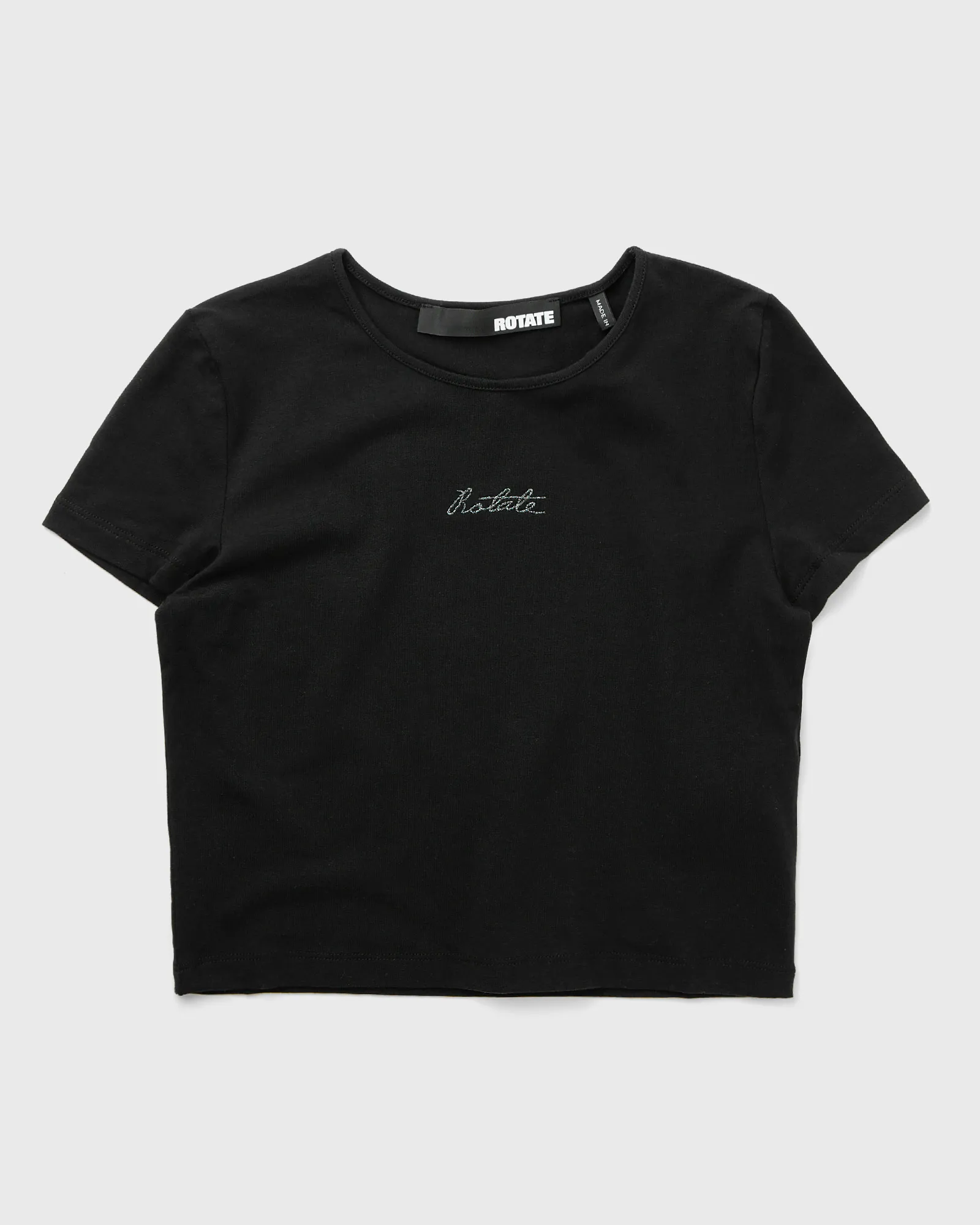 Camiseta cropped com o logo ROTATE Birger Christensen