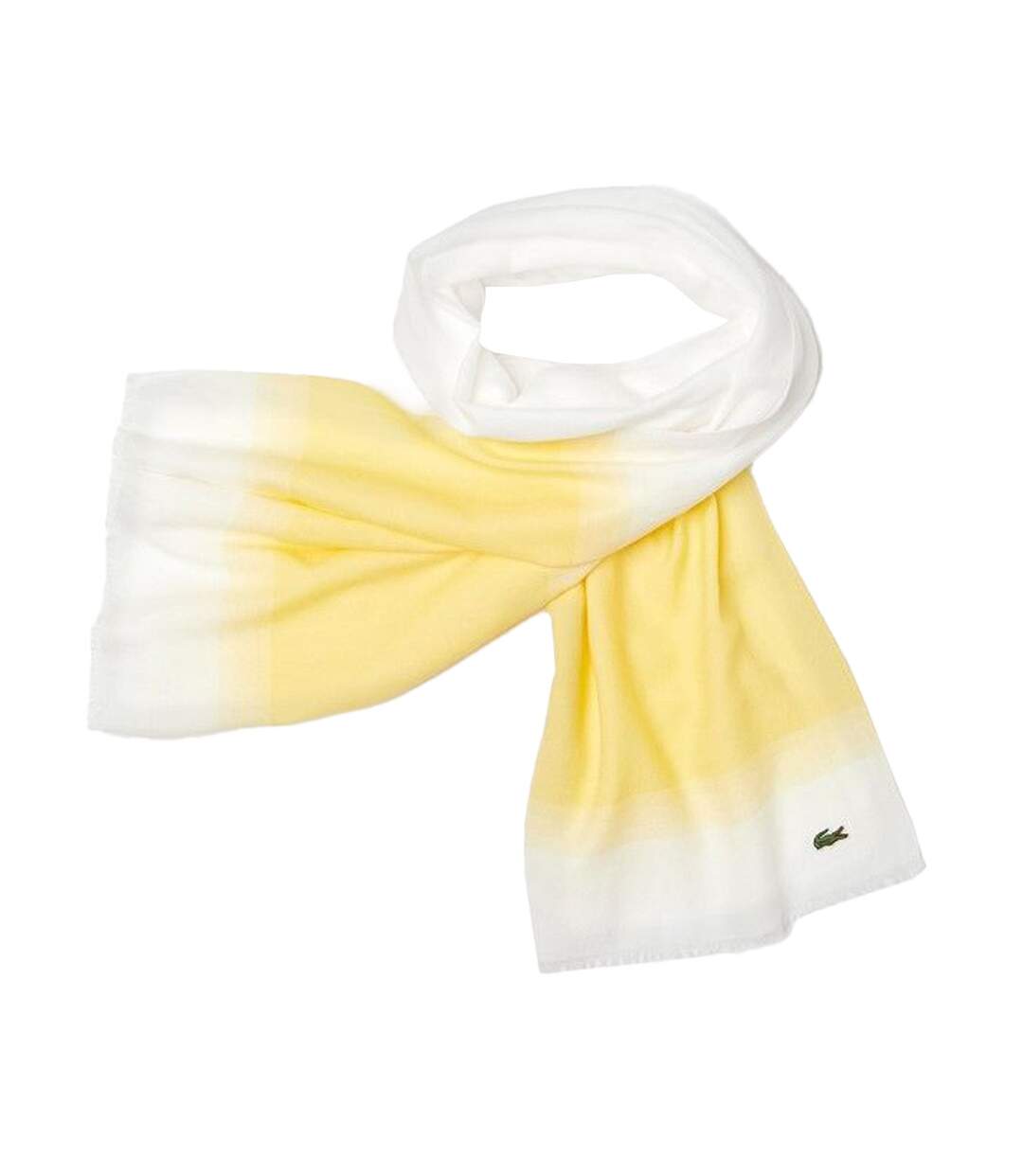 Écharpe Blanche/Jaune Homme Lacoste RE4728