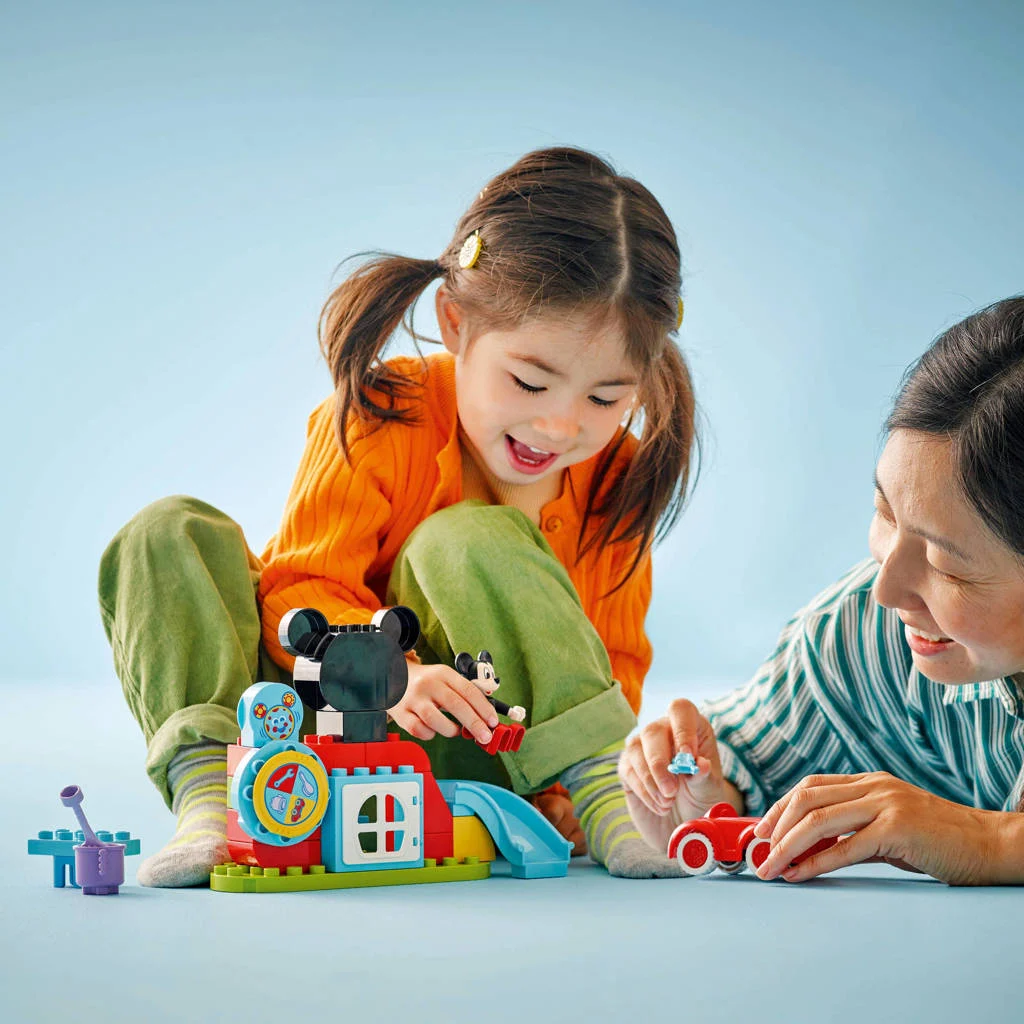 Leerzame speelgoed!Disney Mickey Mouse Clubhuis en Auto 10454