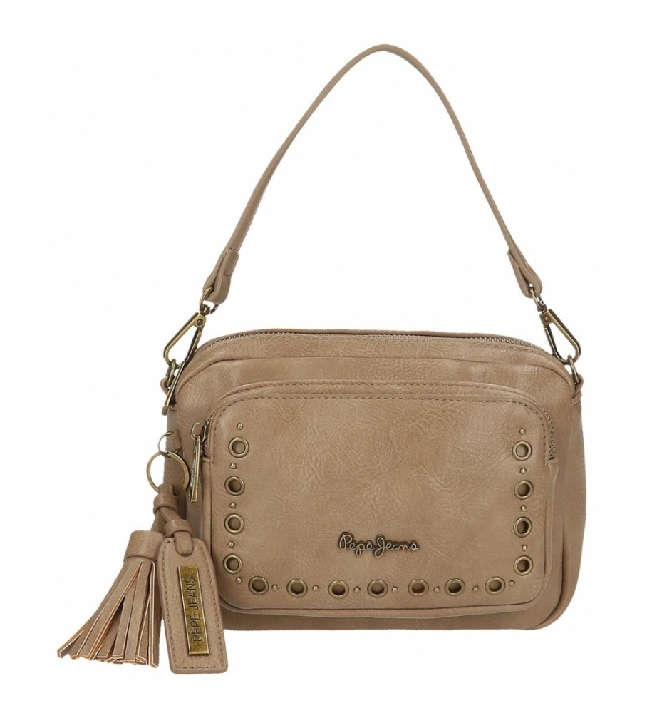 Bolsa transversal bege Pepe Jeans Camper - 21,5 x 15 x 5,5 cm