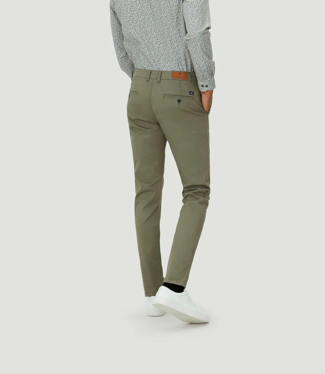Pantalon chino fashion kaki clair 