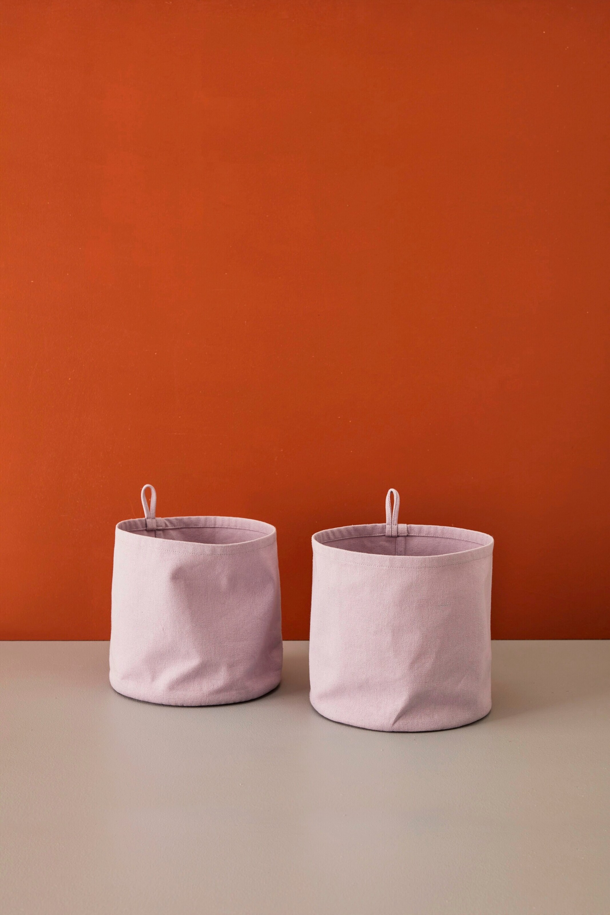 Kids Concept Aufbewahrungsboxen rund aus Stoff, lila