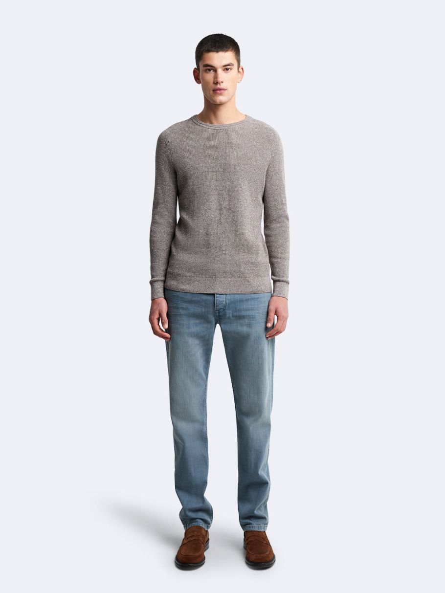 Pull col rond en coton
