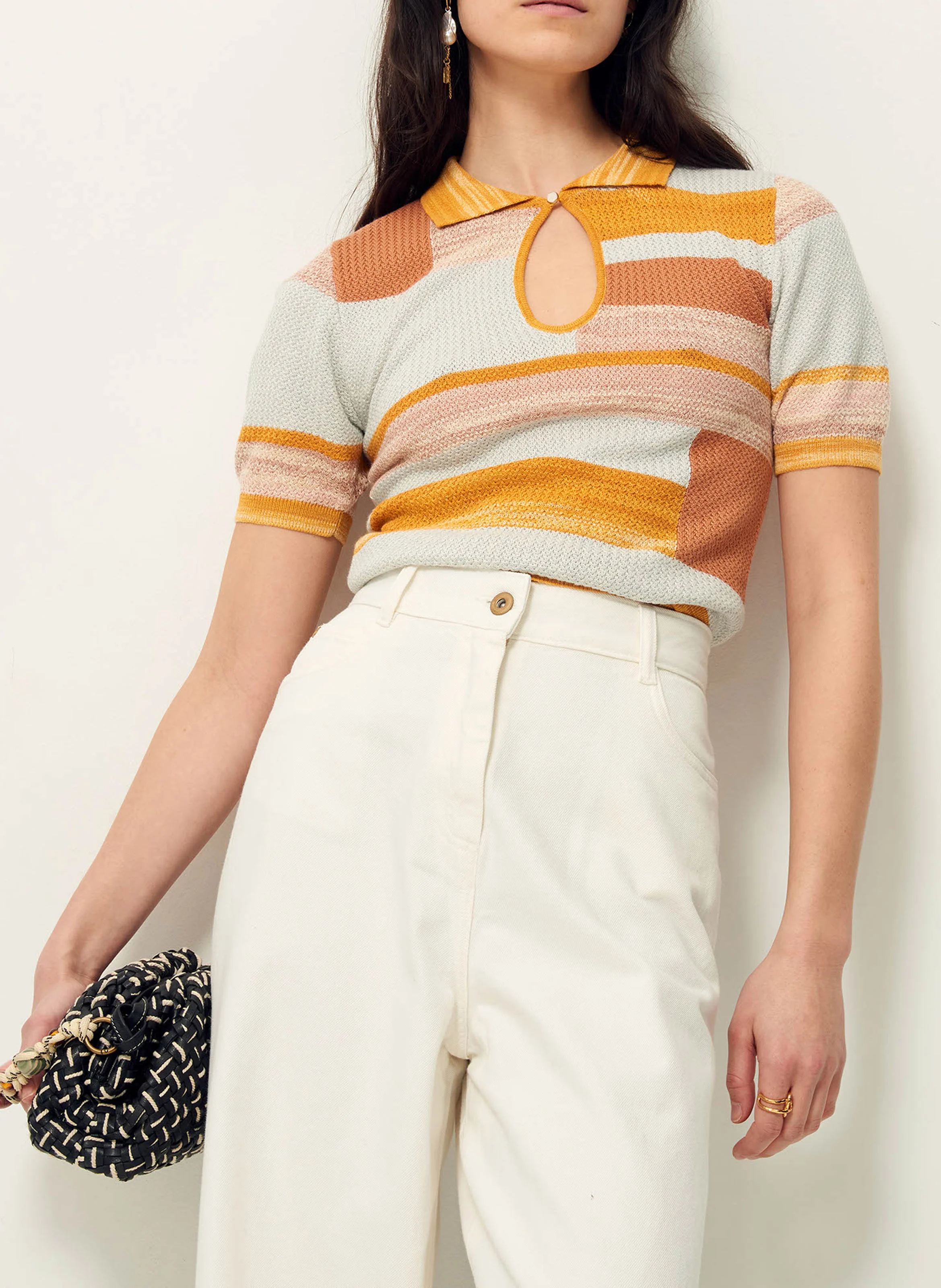 KELLIS - Polo slim-fit en maille | Multicolore