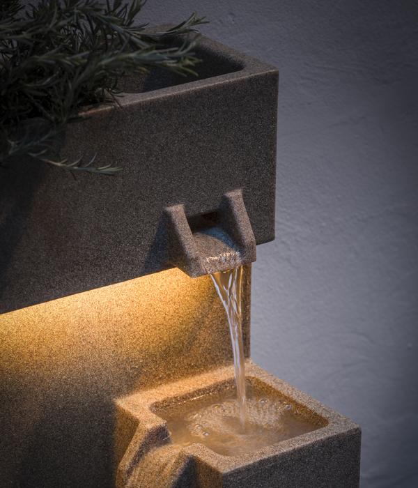 Dehner Polyethylen-Gartenbrunnen Gradino,
