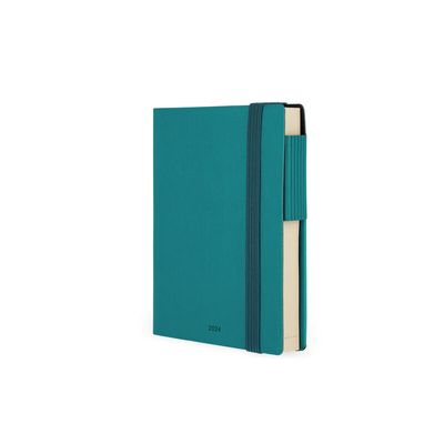 Agenda 1 jour par page - 9,5 x 13,5 cm - bleu pétrole - Legami Colours Collection
