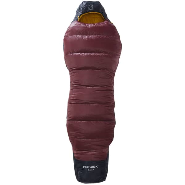 Sac de couchage NORDISK OSCAR -2° CURVE L SLEEPING BAG MERLOT/BLACK