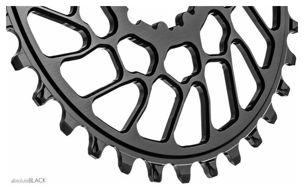 Plateau Rond Narrow Wide AbsoluteBlack Mono Direct Mount Super Boost Chainring pour Manivelles Sram 12 V Noir