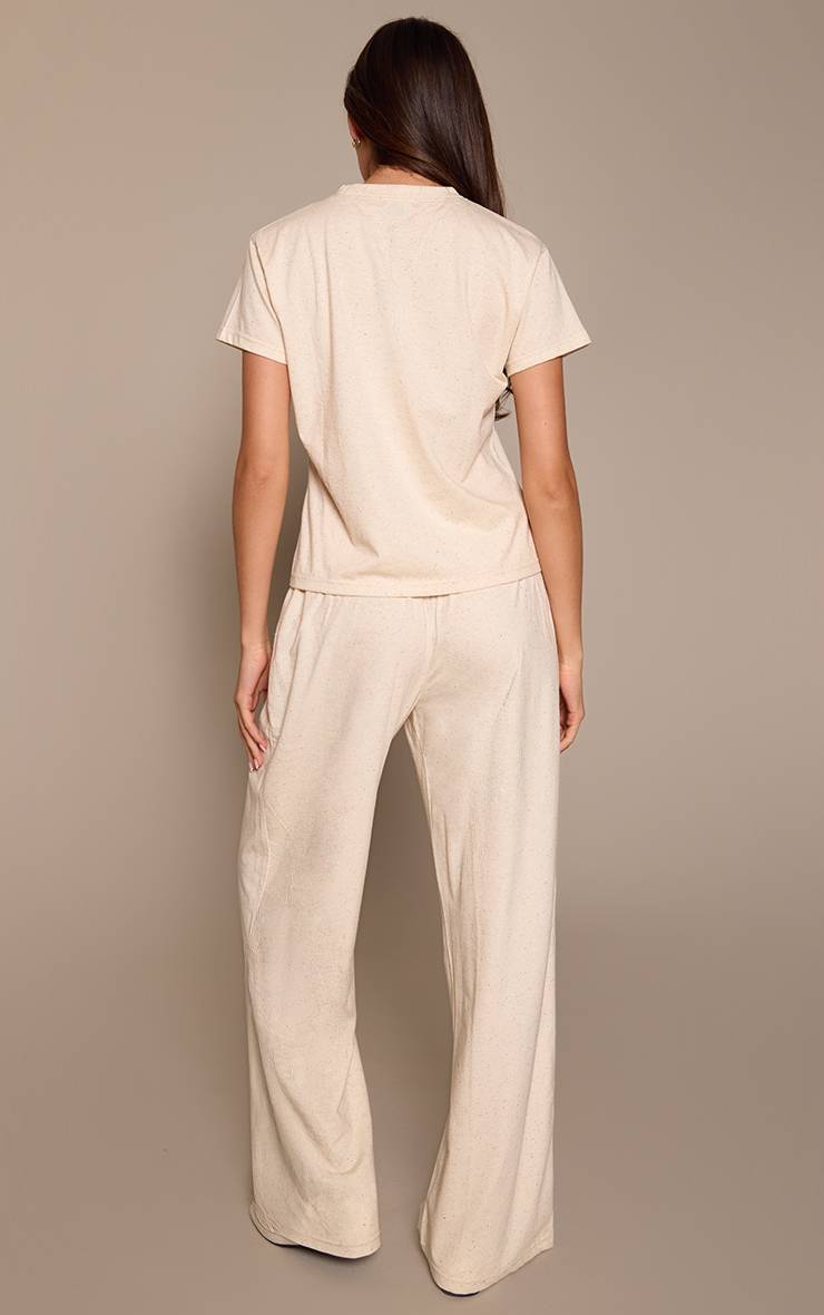 Butter Yellow Ensemble Coordonné Pantalon Élastiqué Moucheté