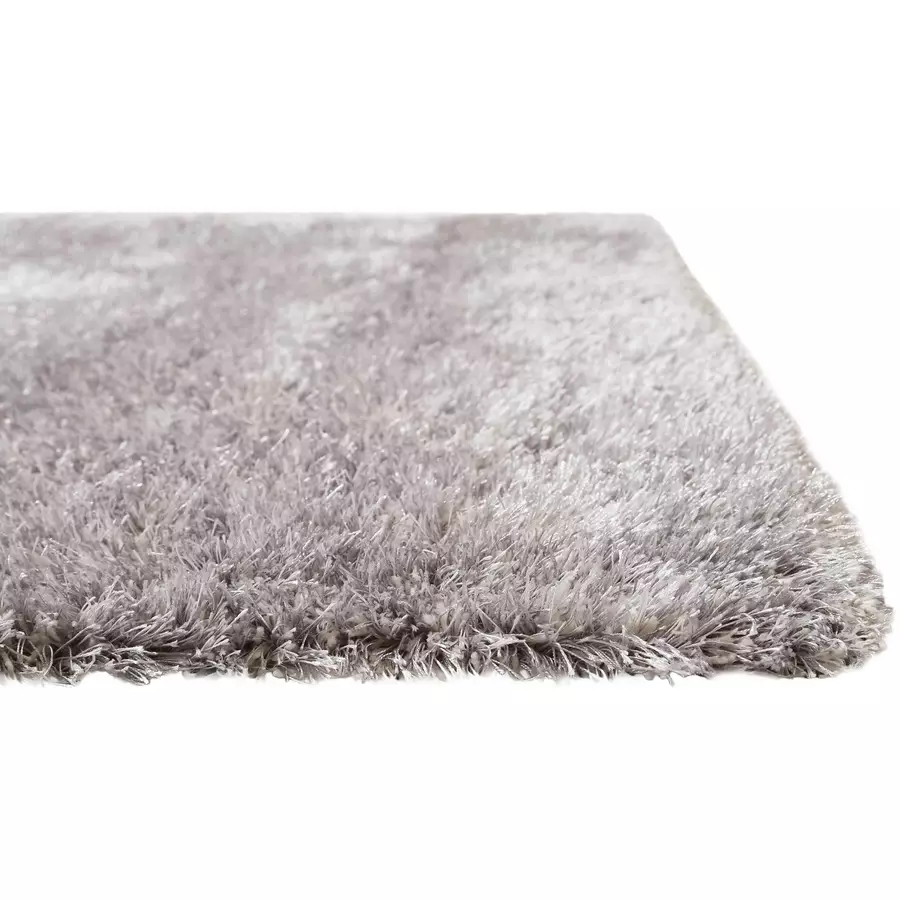 Homie Living Hochflorteppich Asti silber