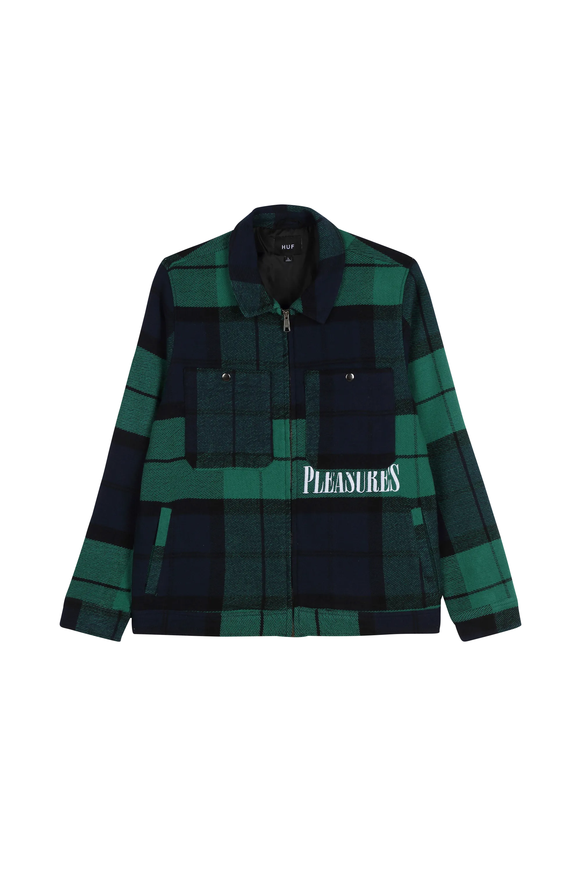 HUF VESTE - HUF x PLEASURES BLACKWATCH WORK Vert
