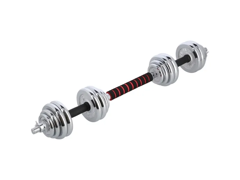 Vægtstænger-remme i en kuffert2i1 SGP30 HMS 2x15kg