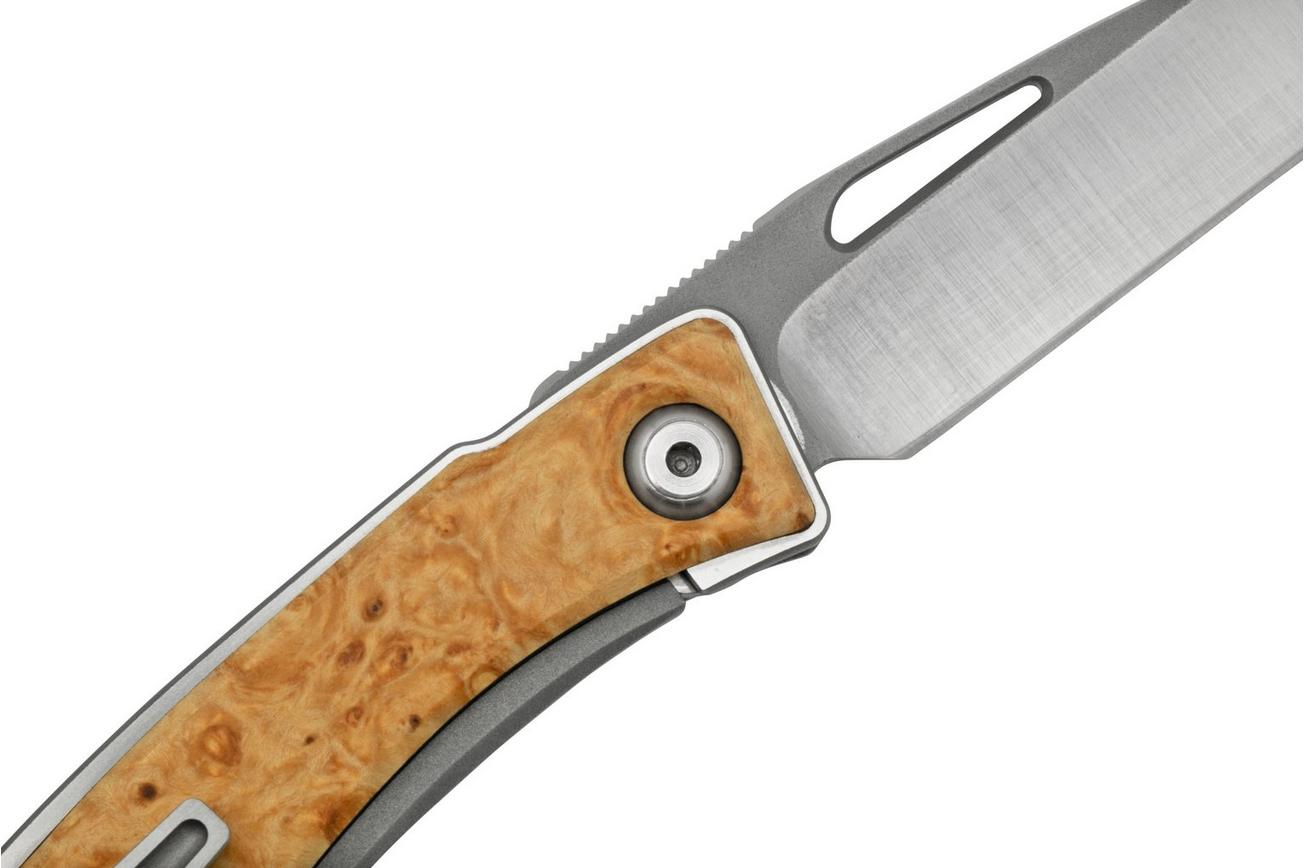 Chris Reeve Mnandi Box Elder Burl Inlay MNA-1008 herenmes
