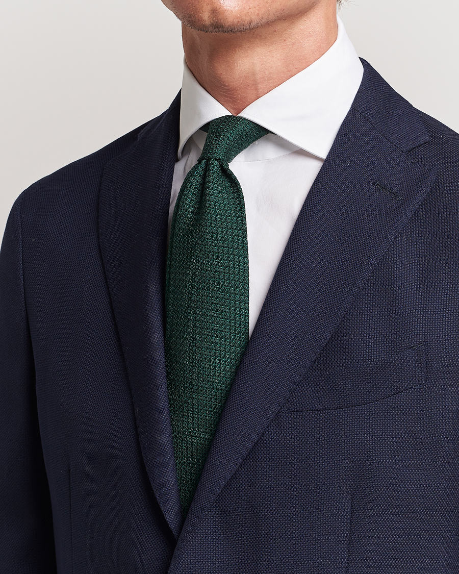 Eton Grenadine Tie Dark Green
