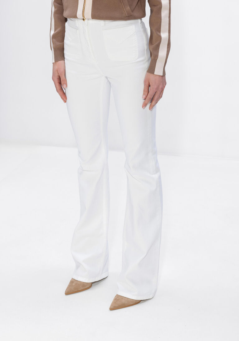 witte elisabetta franchi maxirok pj22n61e2