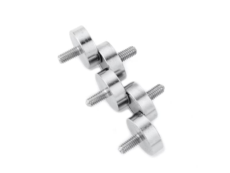 supermagnete Haftmagnet mit Gewindzapfen Ø 1.6 cm, 10 Stück Topfmagnete