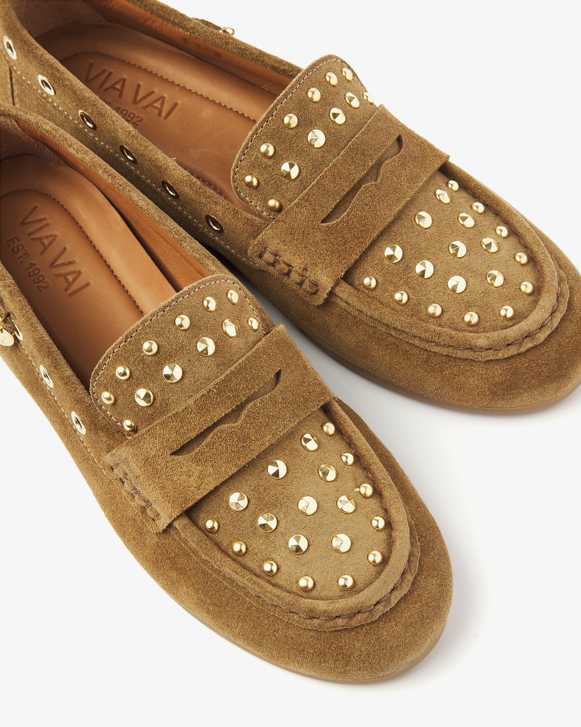 VIA VAI khaki dames loafers June Macy
