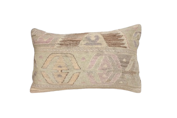 Kussen Kelim Vintage Natural soft pink 50x30