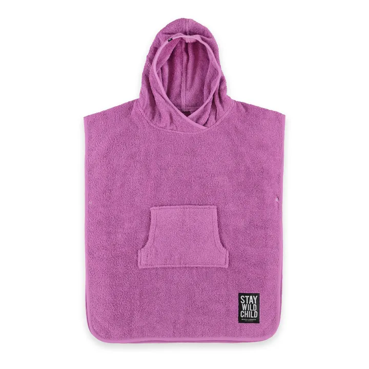 Beach & Bandits Poncho Eponge Coton Bio | Violet