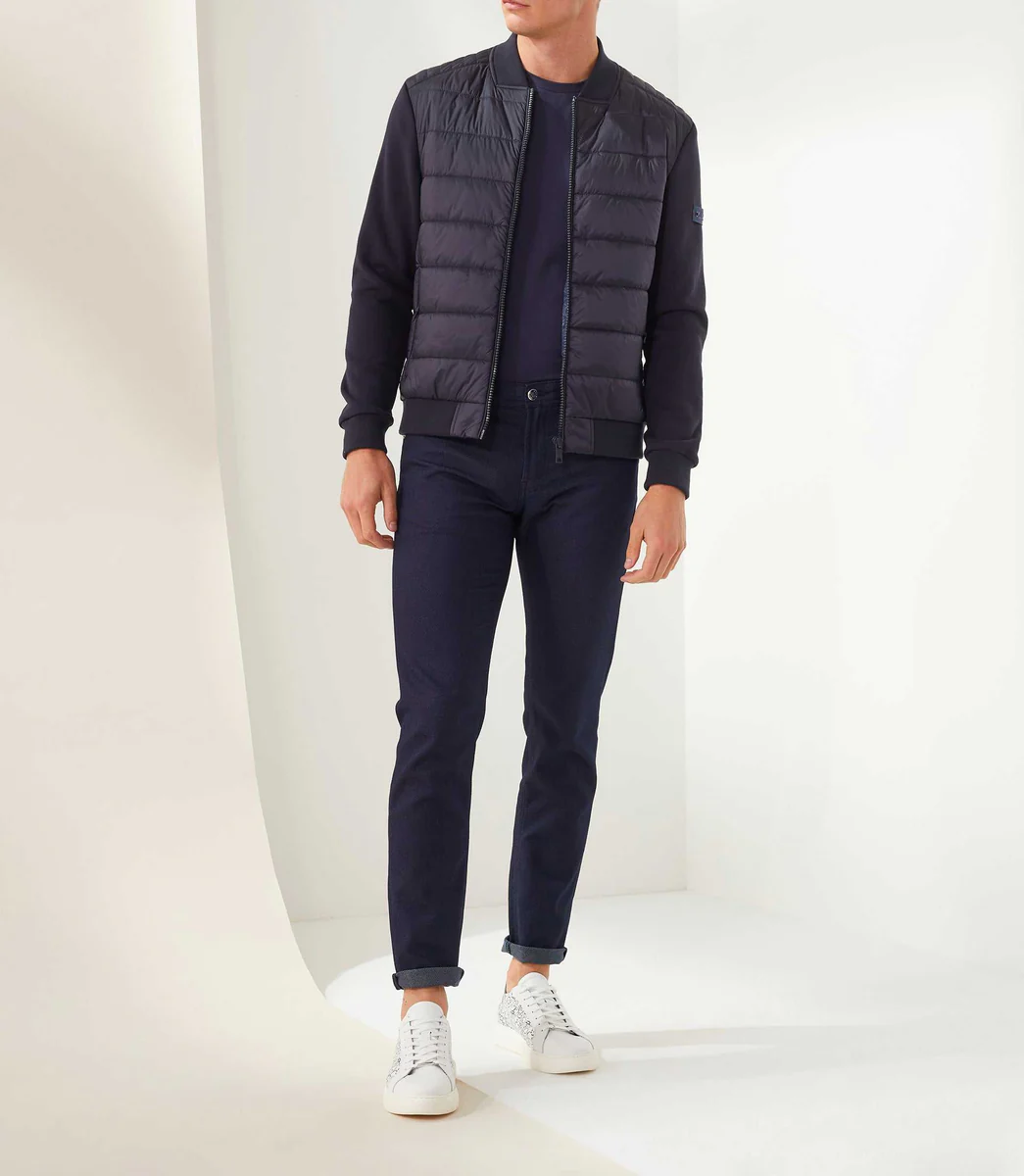 Sweat zippé marine 