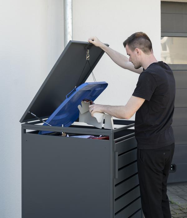 Westmann Mülltonnenverkleidung Kubus 1er Box,