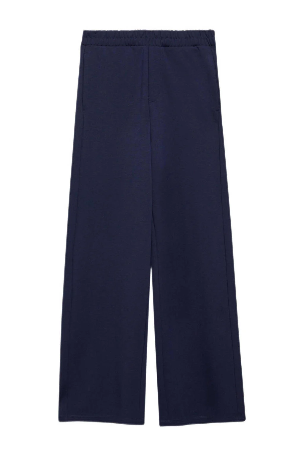 s.Oliver wide leg casual broek donkerblauw