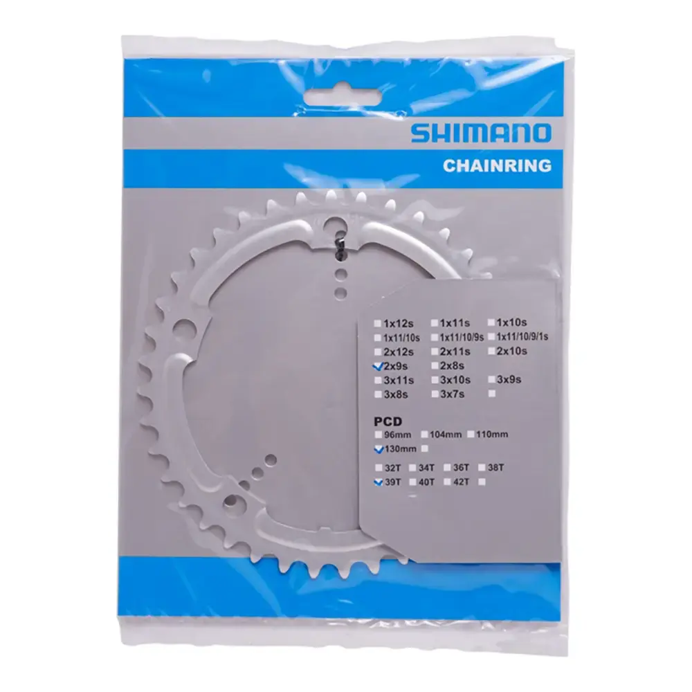 Shimano Tiagra FC-4500 Dubbel Kettingblad Zilver 9 Speed
