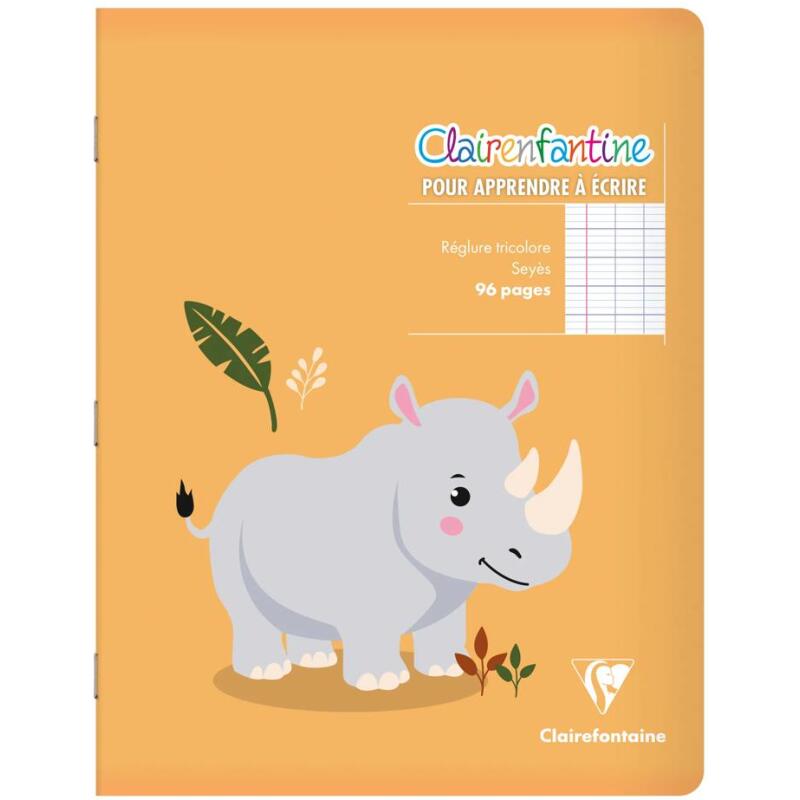 Cahier piqué Clairenfantine 17x22 cm 96 pages grands carreaux Couleur aléatoire - Assortis