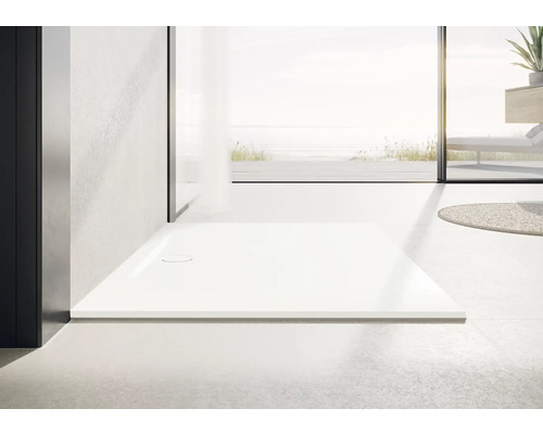 KALDEWEI SUPERPLAN ZERO Invisible Grip douchebak 1514-1 75 x 80 x 2 cm alpinewit glanzend antislipcoating over het gehele oppervlak 351400011001