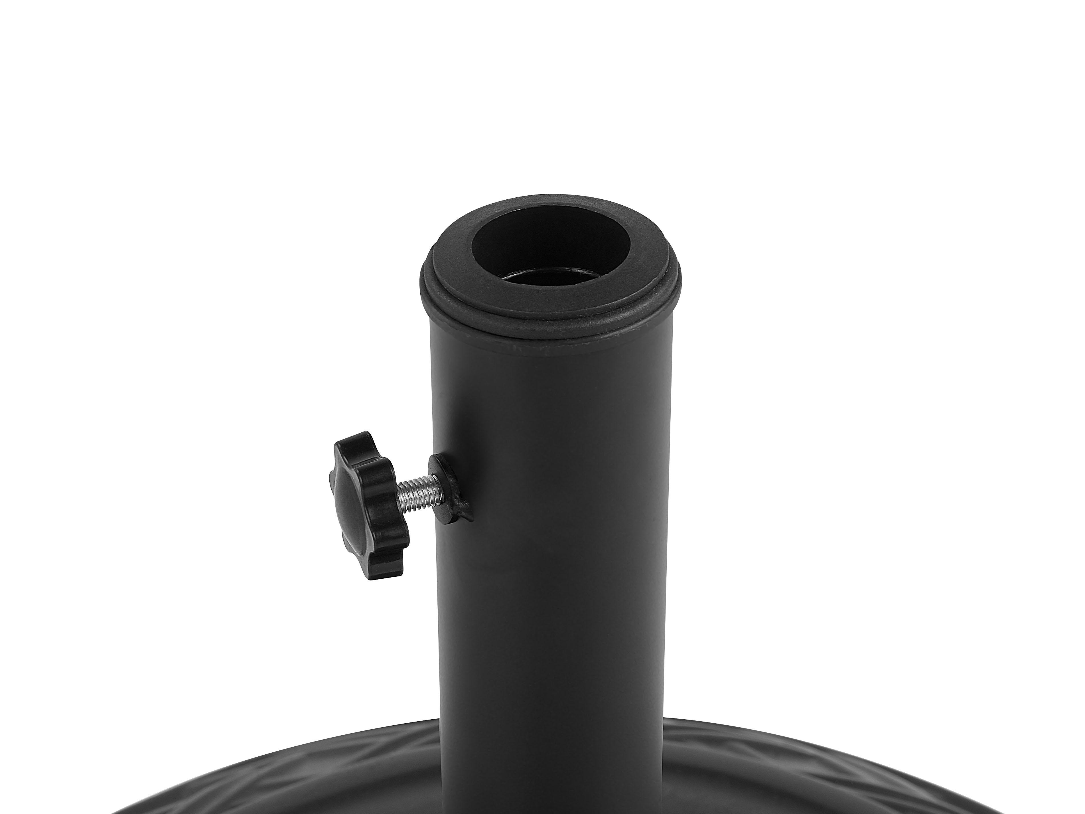 Parasolvoet CAPACI Zwart Rond 21 kg