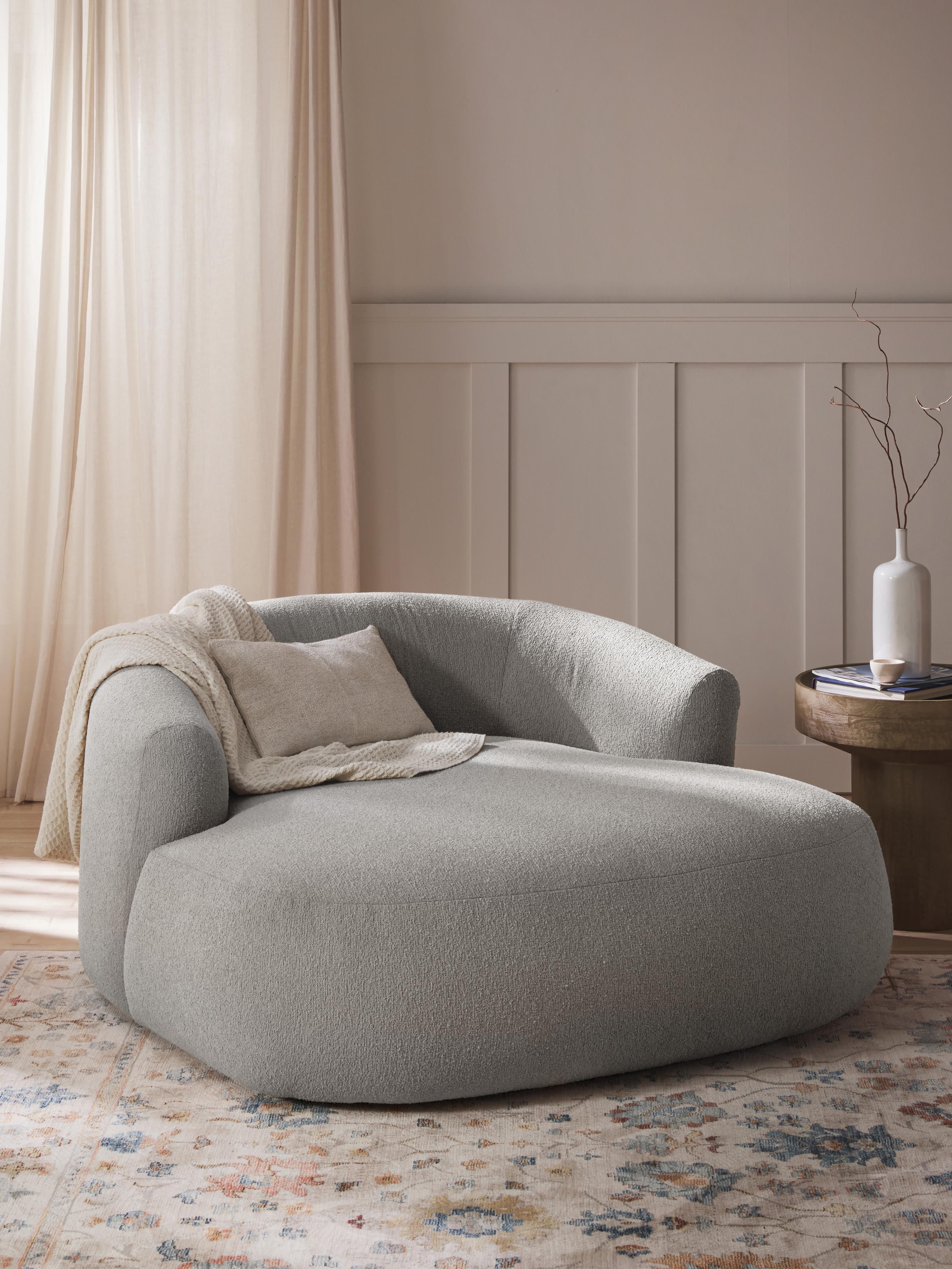 XL bouclé loungefauteuil Sofia