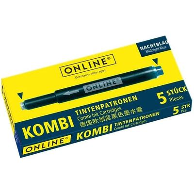 ONLINE - 12 Cartouches d'encre - bleu royal