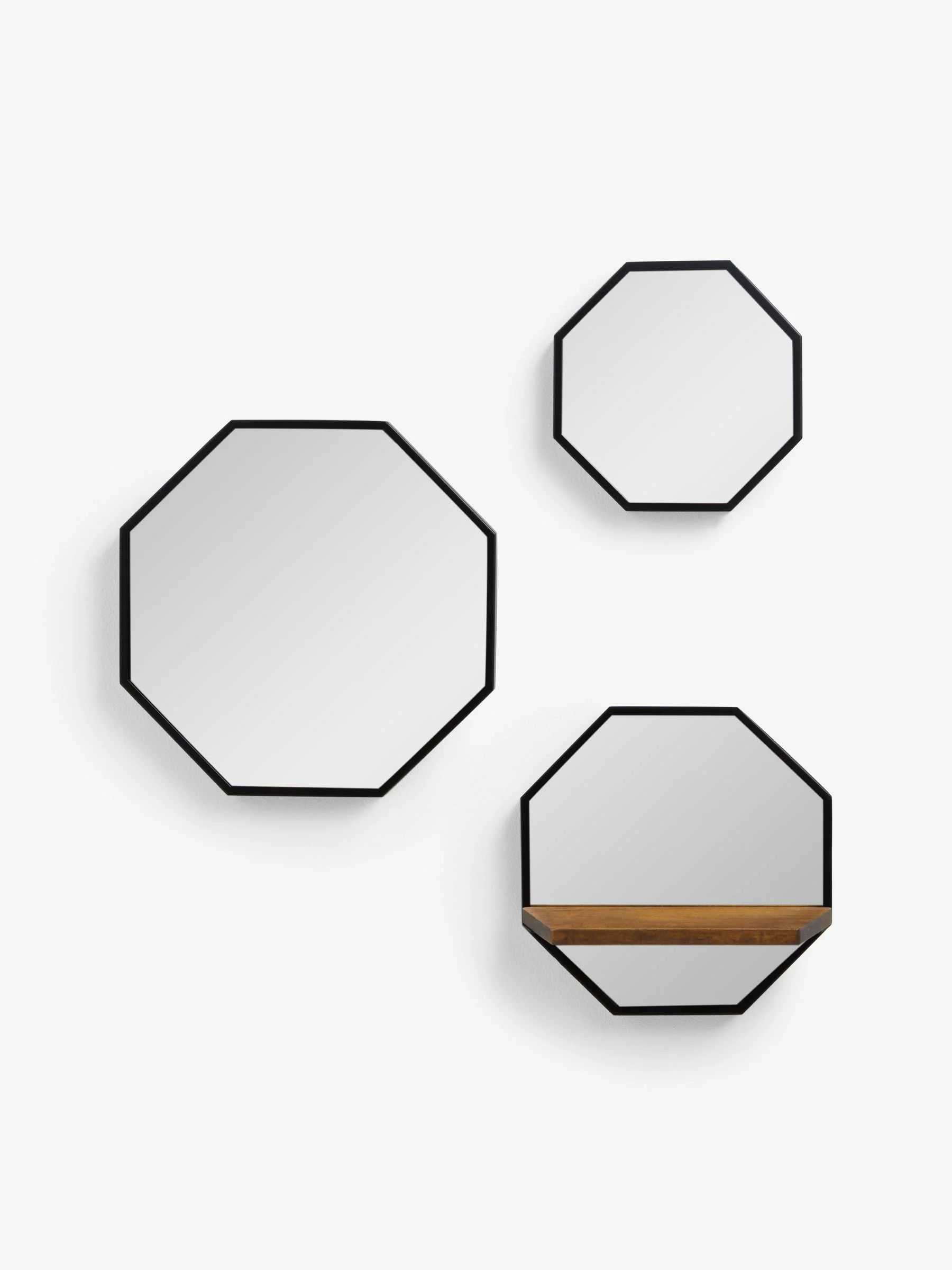 Set van 3 Bronx wandspiegels