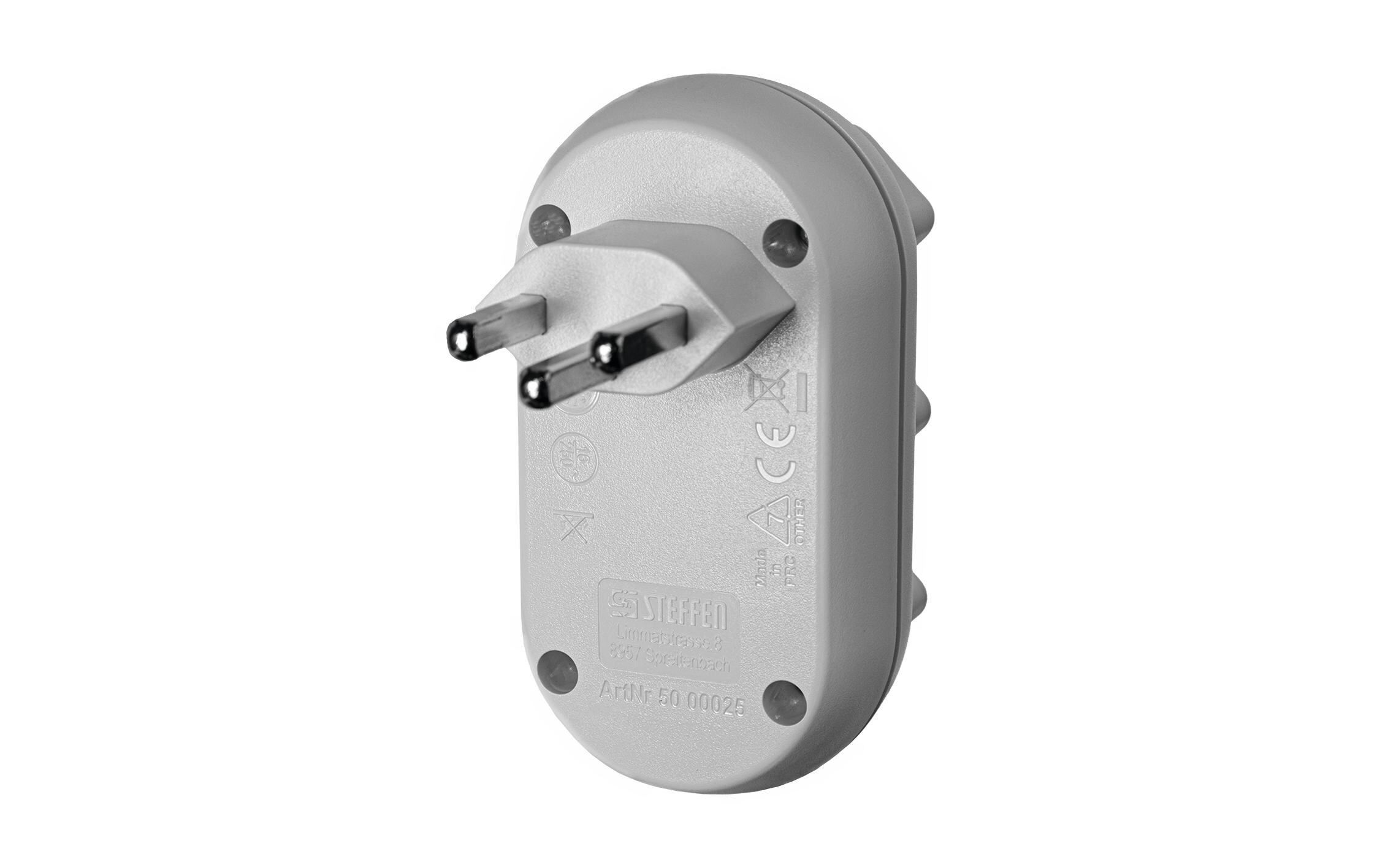 Mehrfachstecker Strong 3x T23, WeissMehrfachadapter mit drei T23 Steckdosen in Farbe Weiss, 230 V/16 A