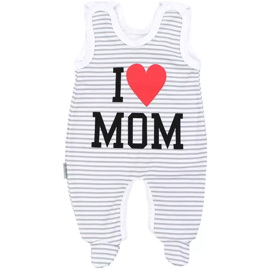 TupTam Baby Strampler mit Aufdruck Spruch 5er Pack rosagrau