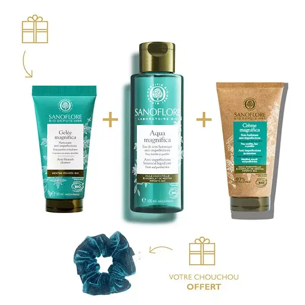 Conjunto de Rotina Anti-Imperfeições Orgânica Sanoflore Magnifica
