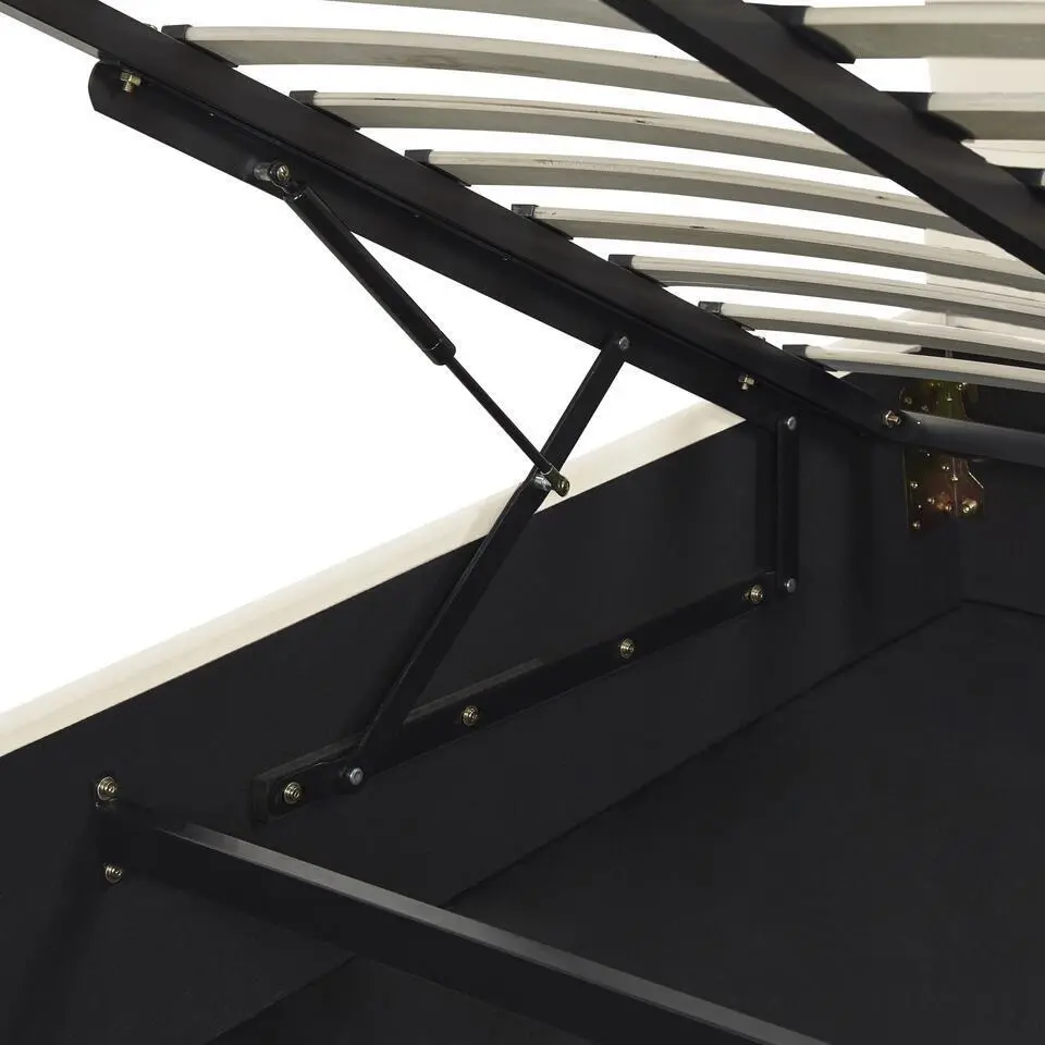 VINCENNES - Bed met opbergruimte - Wit - 160 x 200 cm - Fluweel